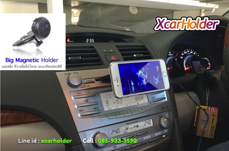 แม่เหล็กใหญ่ที่วางมือถือในรถ แบบเสียบช่องซีดี toyota camry
