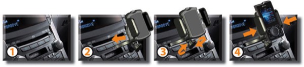 ที่วางมือถือ เสียบช่องซีดี การใช้งาน